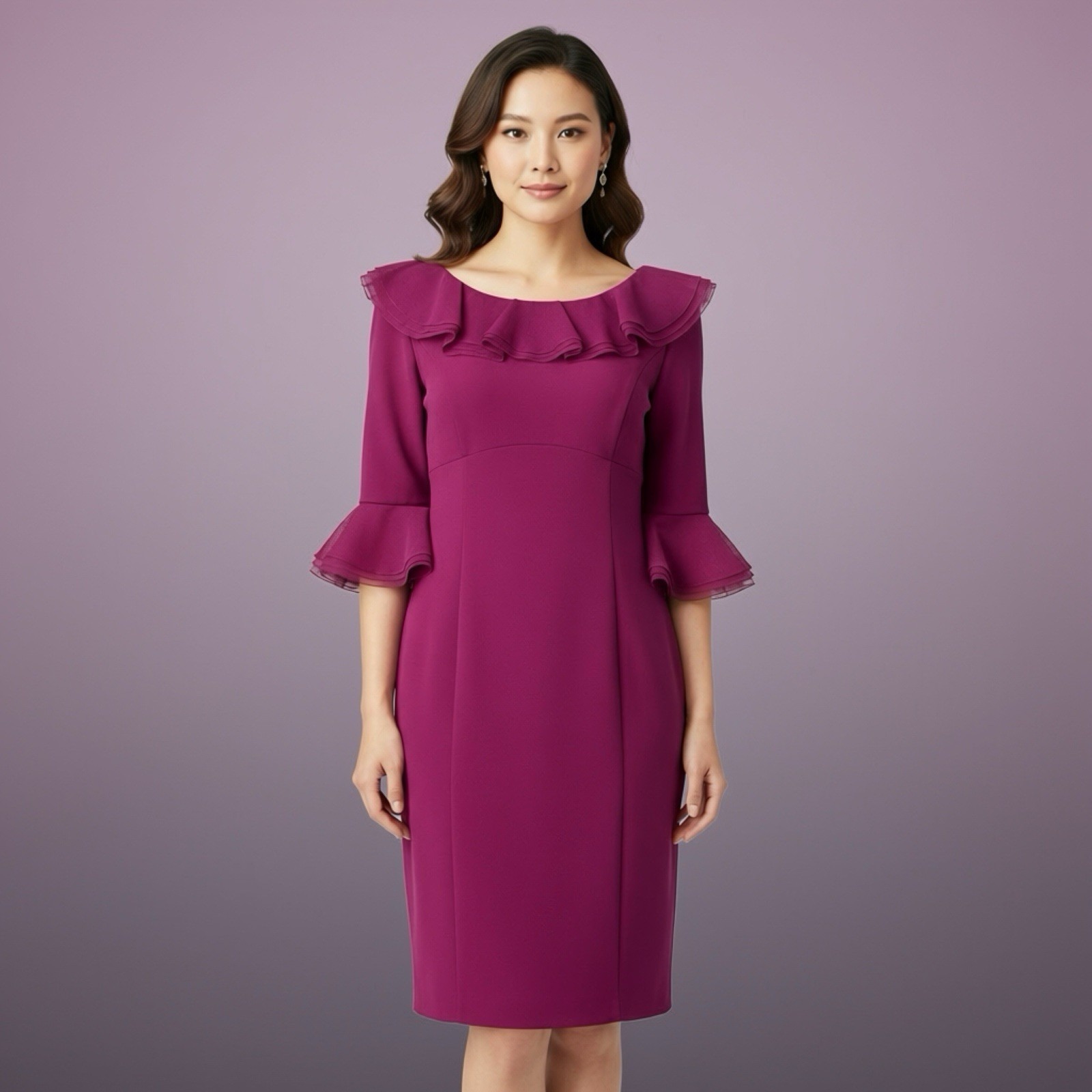 Shapewear Cocktail Dress W/ Compression Tummy Control Nue By Shani Size 8 Nwt